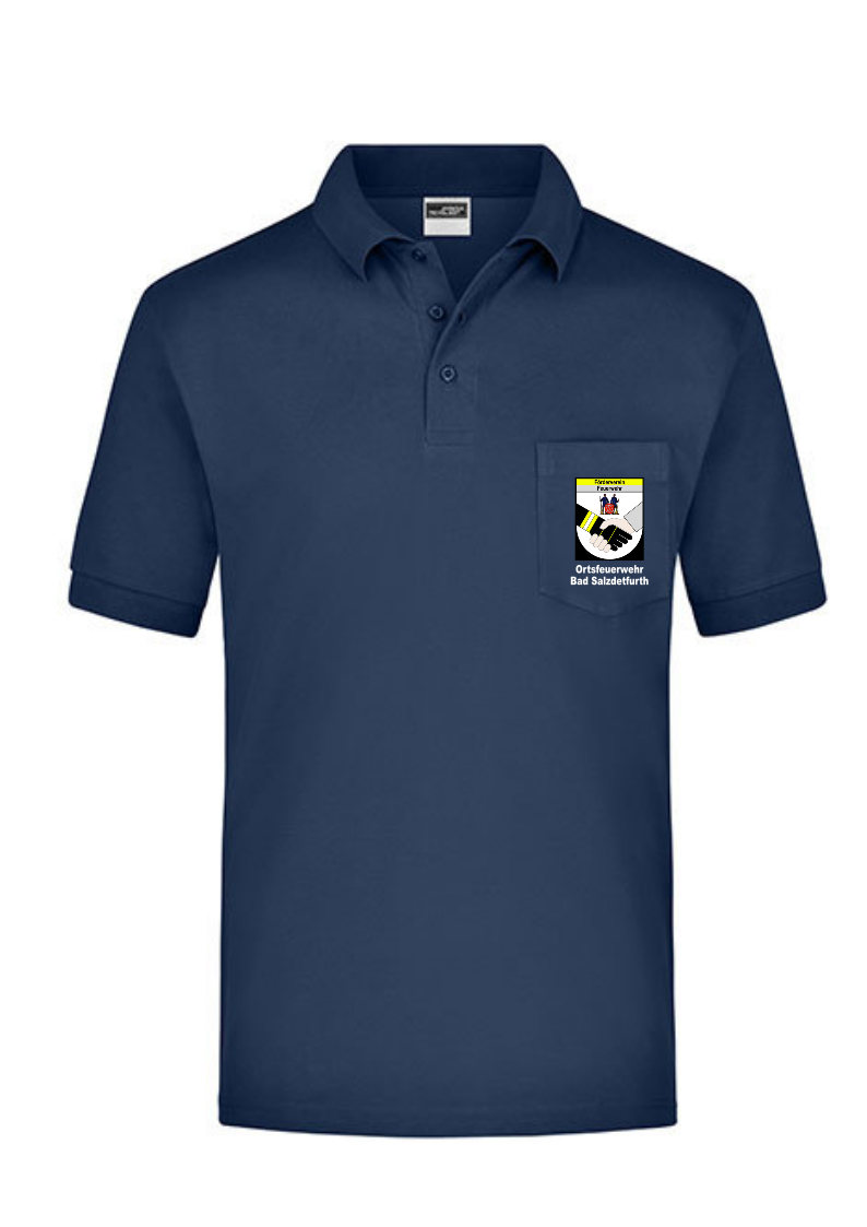 Poloshirt Förderverein Feuerwehr mit Brusttasche